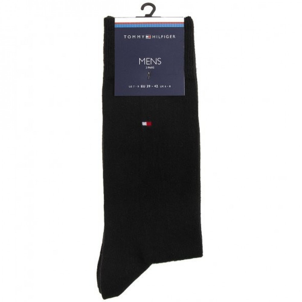 Men's Socks Tommy Hilfiger Th Men Sock Classic 2p 371111-200 Black Men's Socks Tommy Hilfiger Th Men Sock Classic 2p 371111-200 Black