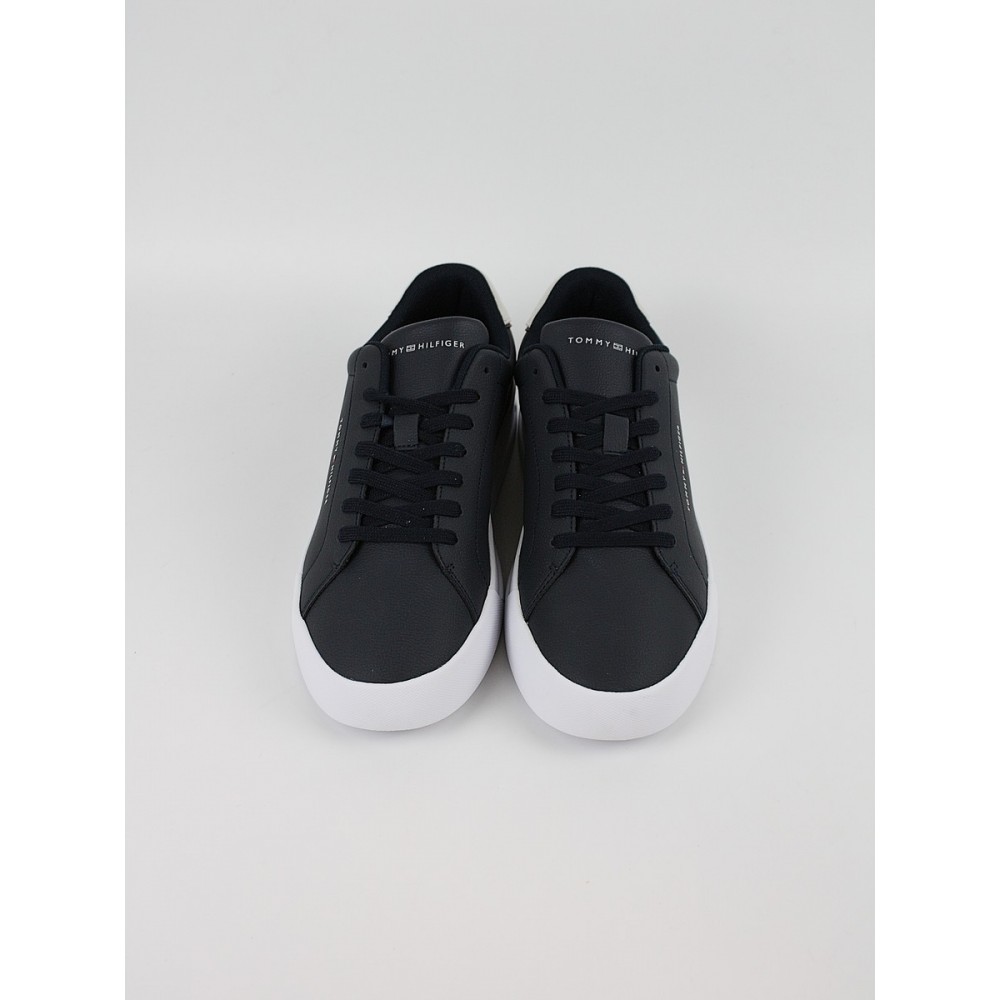 Men Sneaker Tommy Hilfiger Th Court Leather Detail Ess FM0FM05367-DW5 Blue