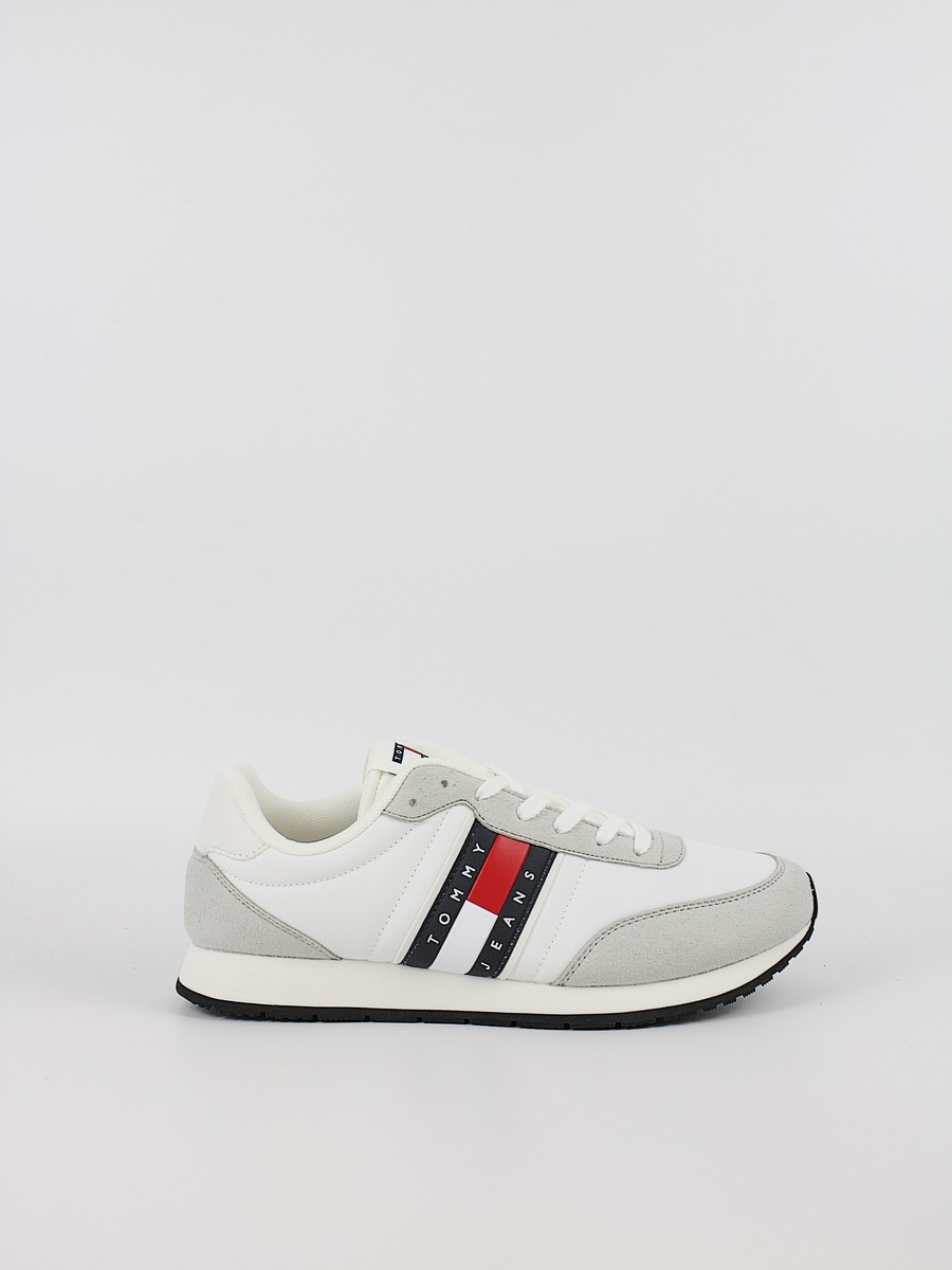 Men Sneaker Tommy Hilfiger Tjm Classic Runner EM0EM01709-YBL White