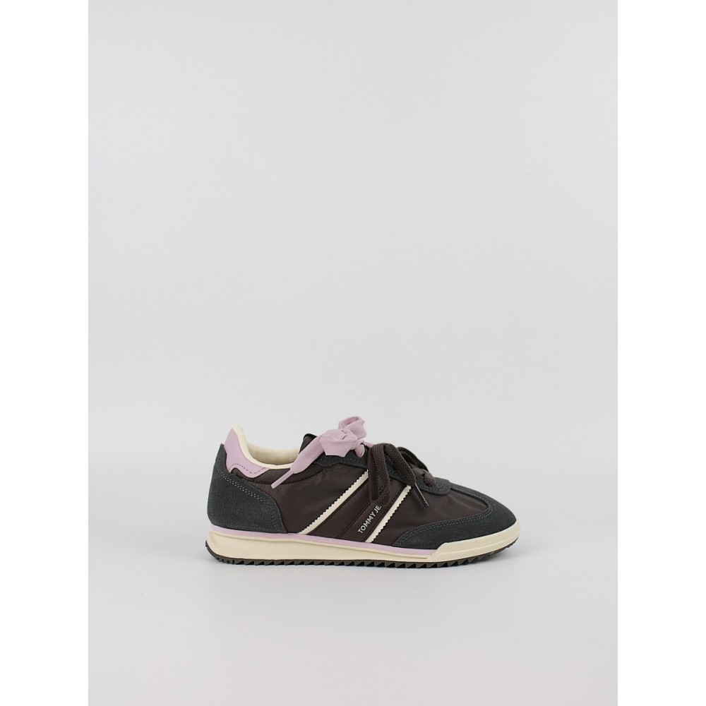 Women Sneaker Tommy Hilfiger Tjw Low Pofile Runner EN0EN02927-GW1 Brown
