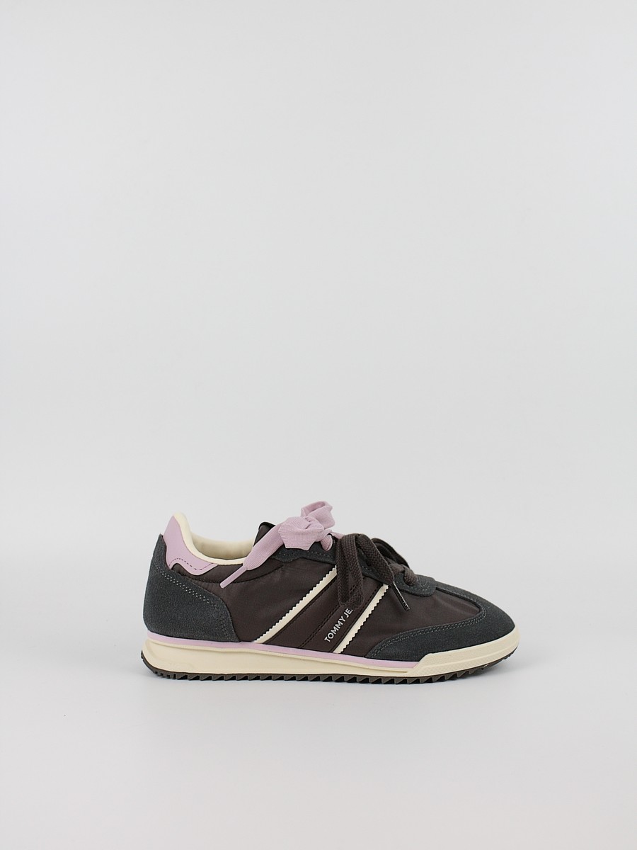 Women Sneaker Tommy Hilfiger Tjw Low Pofile Runner EN0EN02927-GW1 Brown