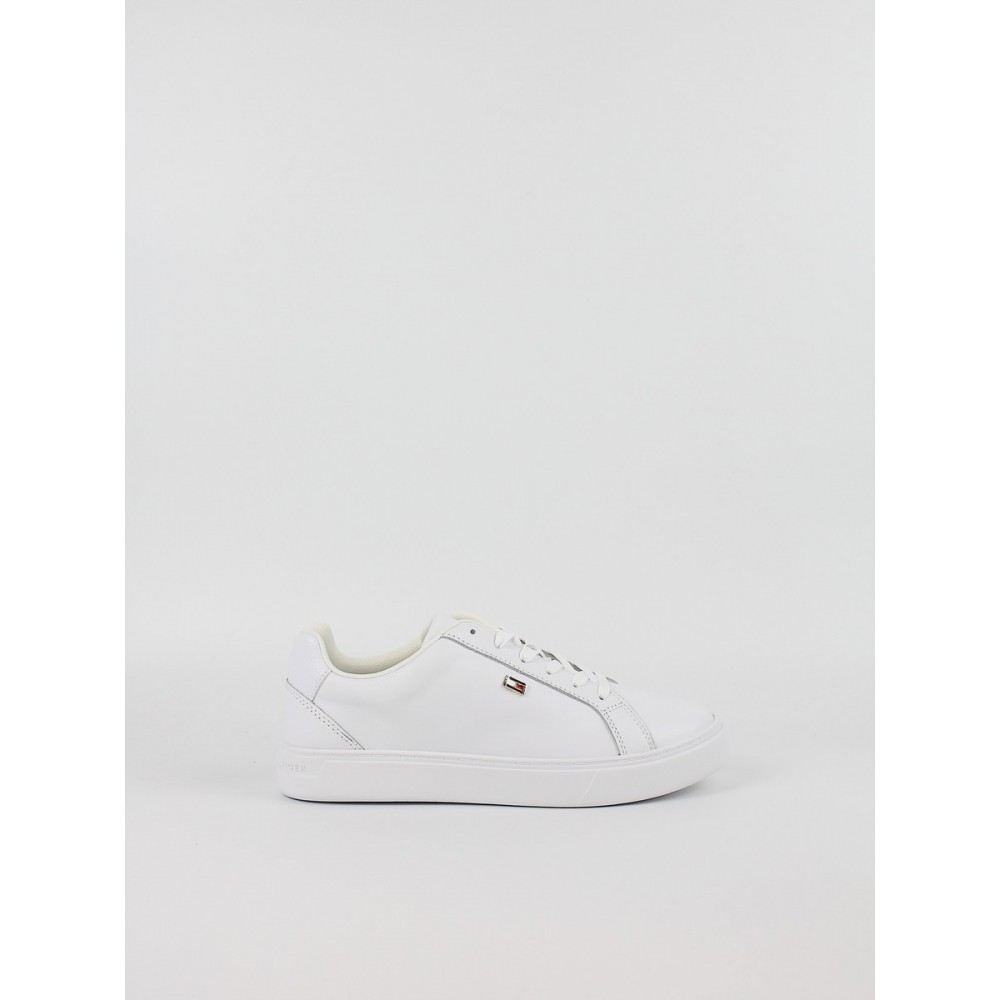 Women Sneaker Tommy Hilfiger Flag Court Sneaker FW0FW09074-YBS White