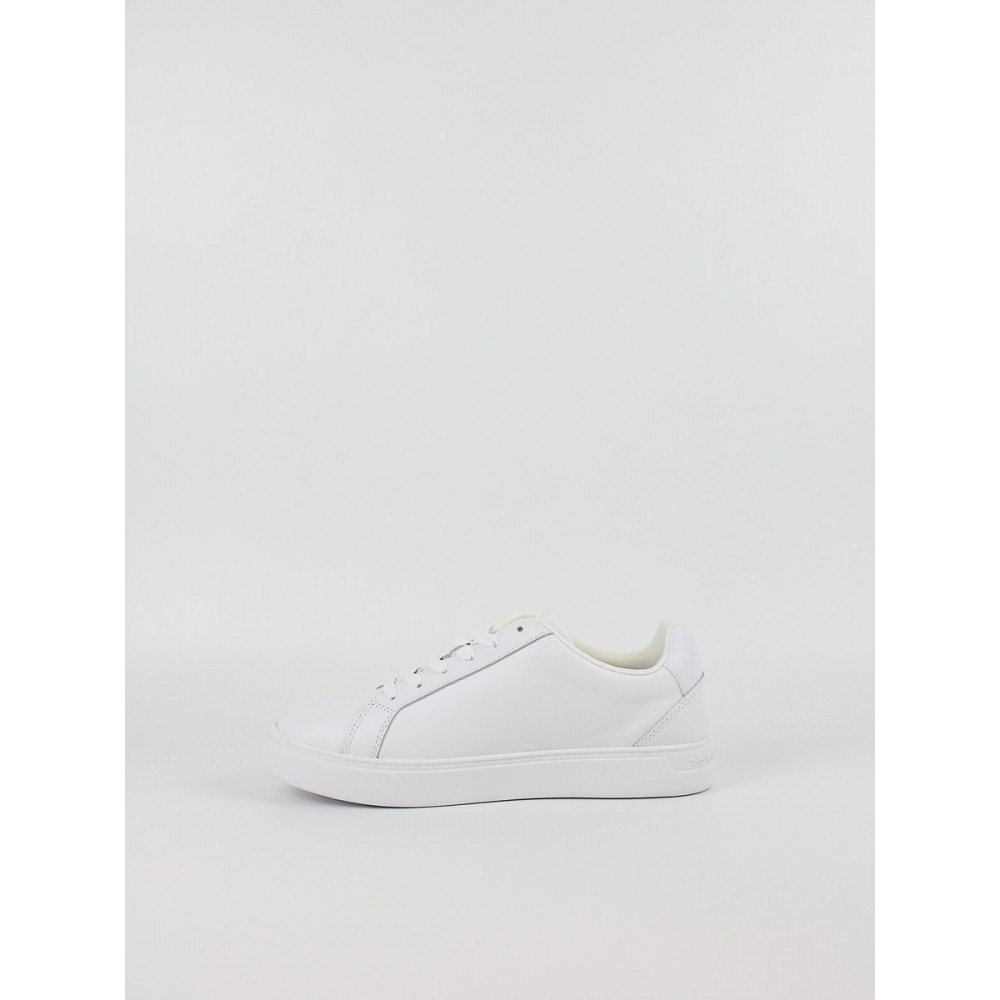 Women Sneaker Tommy Hilfiger Flag Court Sneaker FW0FW09074-YBS White