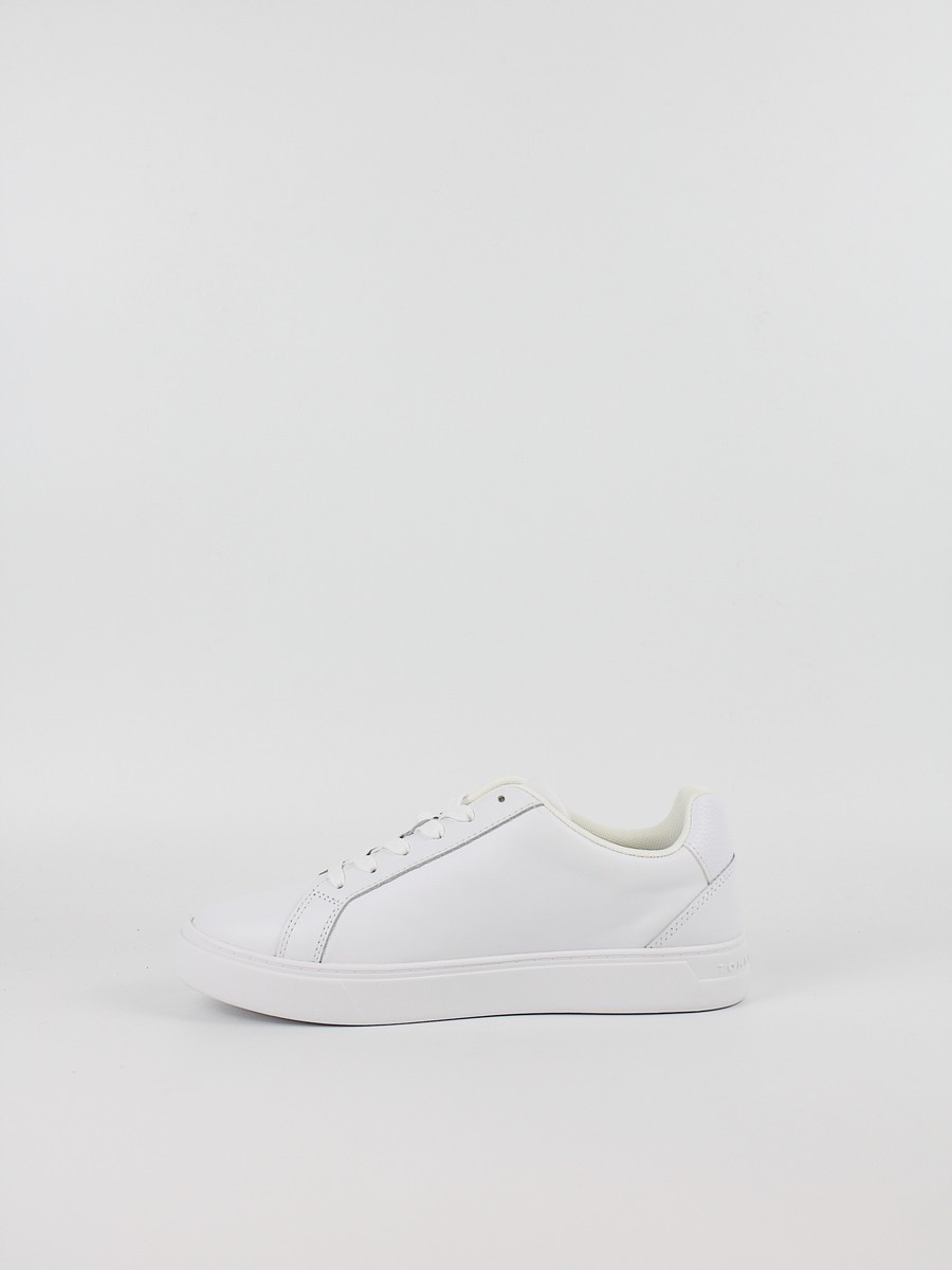 Women Sneaker Tommy Hilfiger Flag Court Sneaker FW0FW09074-YBS White