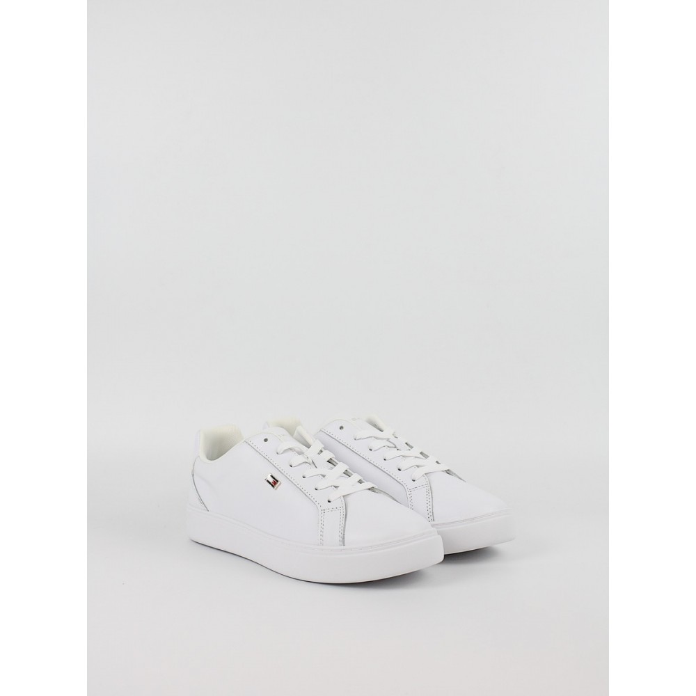Women Sneaker Tommy Hilfiger Flag Court Sneaker FW0FW09074-YBS White