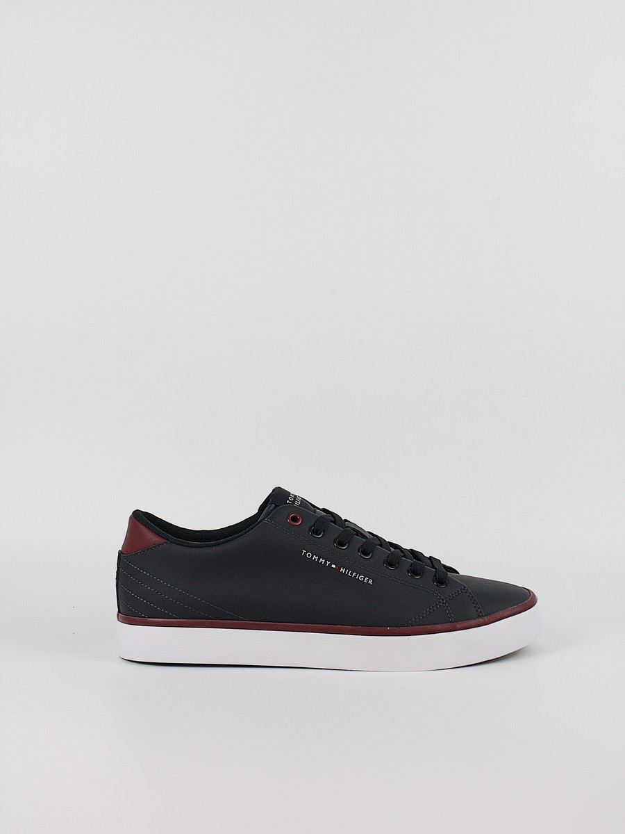 Men Sneaker Tommy Hilfiger Th Hi Vulk Core Low Leather FM0FM05739-DW5 Blue