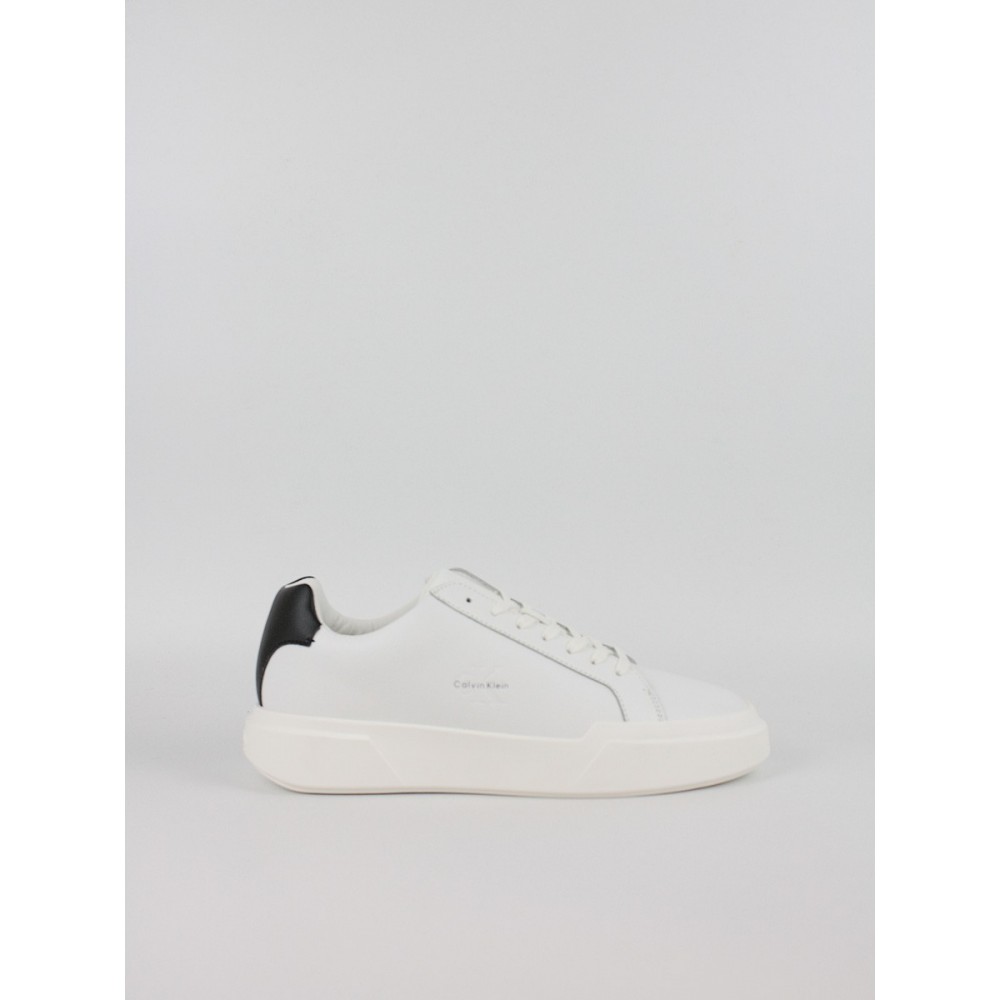 Men Sneaker Calvin KLein Chunky Cupsole Laceup Lth YM0YM01344-01W White