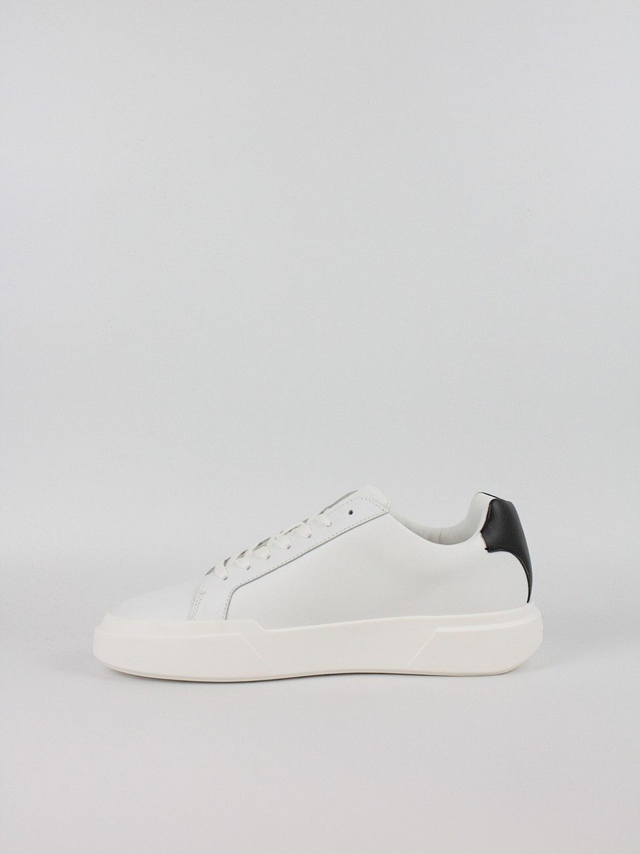 Men Sneaker Calvin KLein Chunky Cupsole Laceup Lth YM0YM01344-01W White