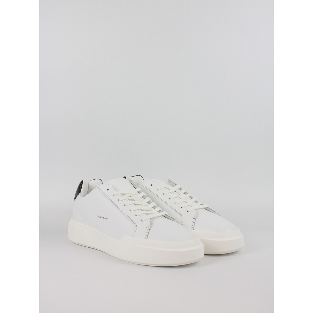 Men Sneaker Calvin KLein Chunky Cupsole Laceup Lth YM0YM01344-01W White
