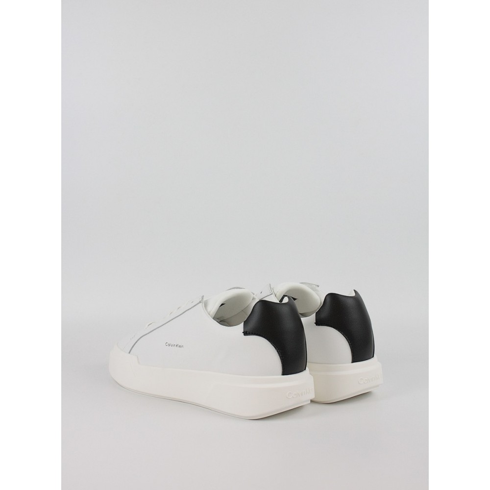 Men Sneaker Calvin KLein Chunky Cupsole Laceup Lth YM0YM01344-01W White