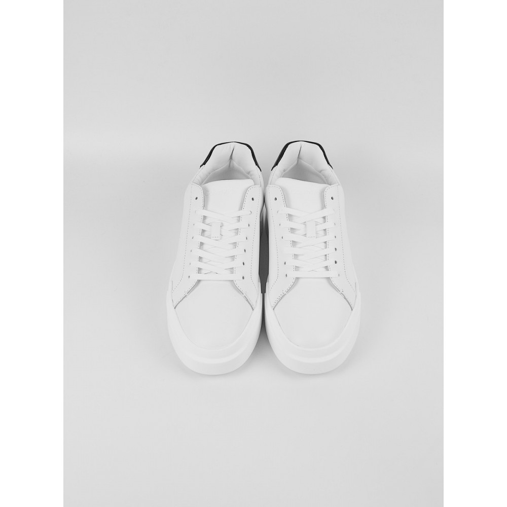 Men Sneaker Calvin KLein Chunky Cupsole Laceup Lth YM0YM01344-01W White