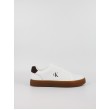Men Sneaker Calvin KLein Classic Cupsole Laceup Lth YM0YM01435-05V White