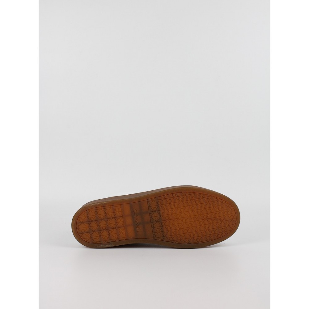 Men Sneaker Calvin KLein Classic Cupsole Laceup Lth YM0YM01435-05V White