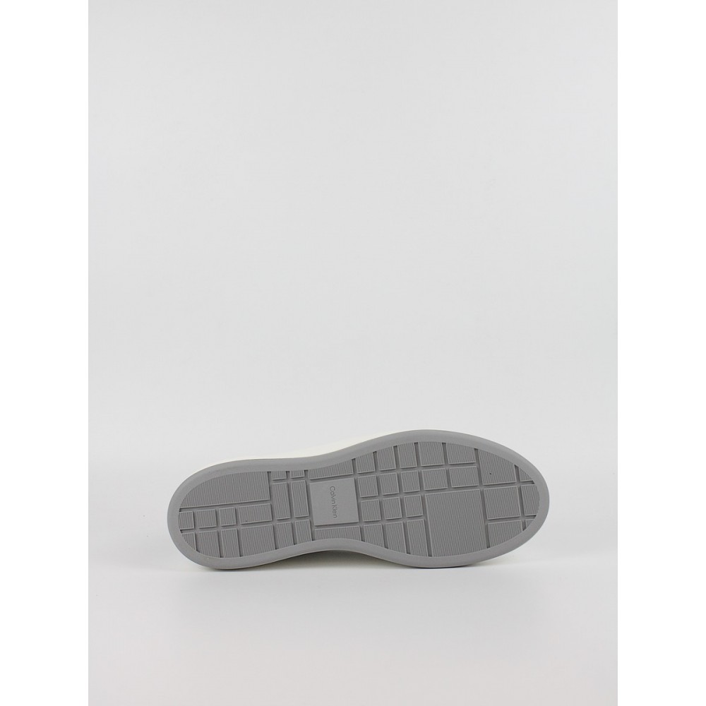 Ανδρικά Sneaker Calvin KLein Basket Cupsole Laceup Lth Ml YM0YM01460-01W Ασπρο