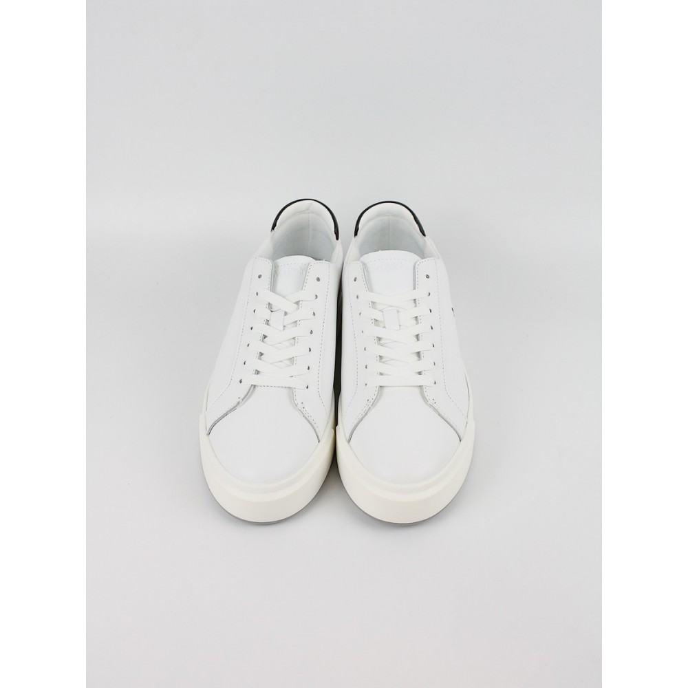 Ανδρικά Sneaker Calvin KLein Basket Cupsole Laceup Lth Ml YM0YM01460-01W Ασπρο