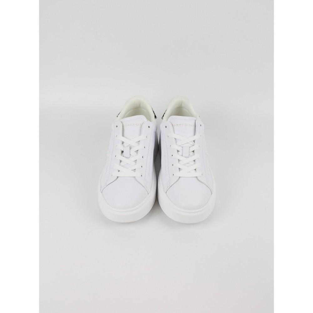 Γυναικεία Sneaker Tommy Hilfiger Animal Print Platform Sneaker FW0FW09023-02R Ασπρο
