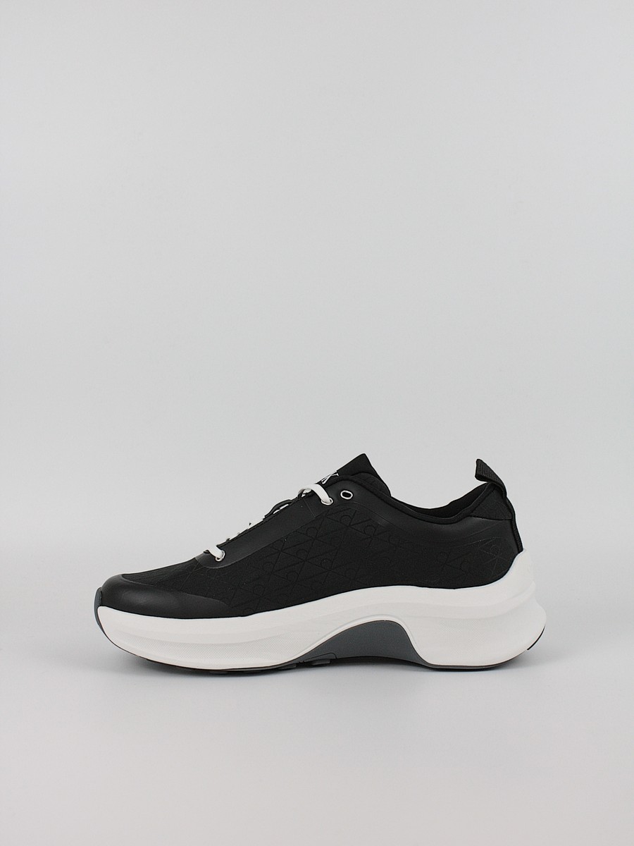 Men Sneaker Calvin KLein Chunky Runner Laceup Mix Aop YM0YM01456-01F Black