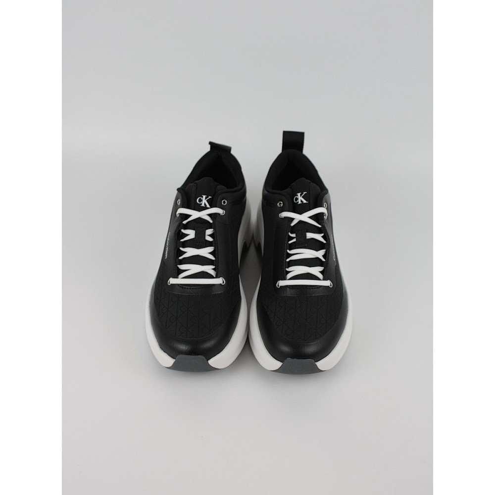 Ανδρικά Sneaker Calvin KLein Chunky Runner Laceup Mix Aop YM0YM01456-01F Μαύρο