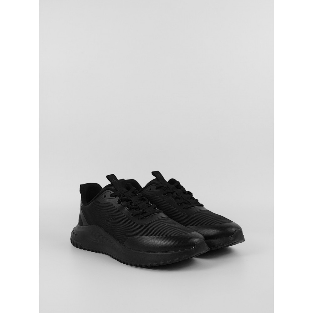 Ανδρικά Sneaker Calvin KLein Eva Runner Lace Up Mat Mix YM0YM01442-0GJ Μαύρο