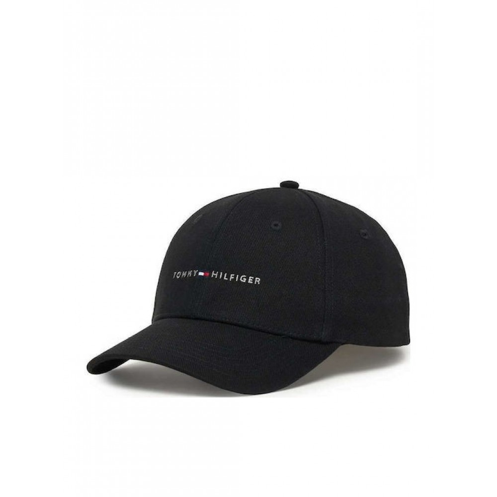 Καπέλο Tommy Hilfiger Th Foundation Hct 6 Panel Cap AM0AM14045-BDS Μαύρο