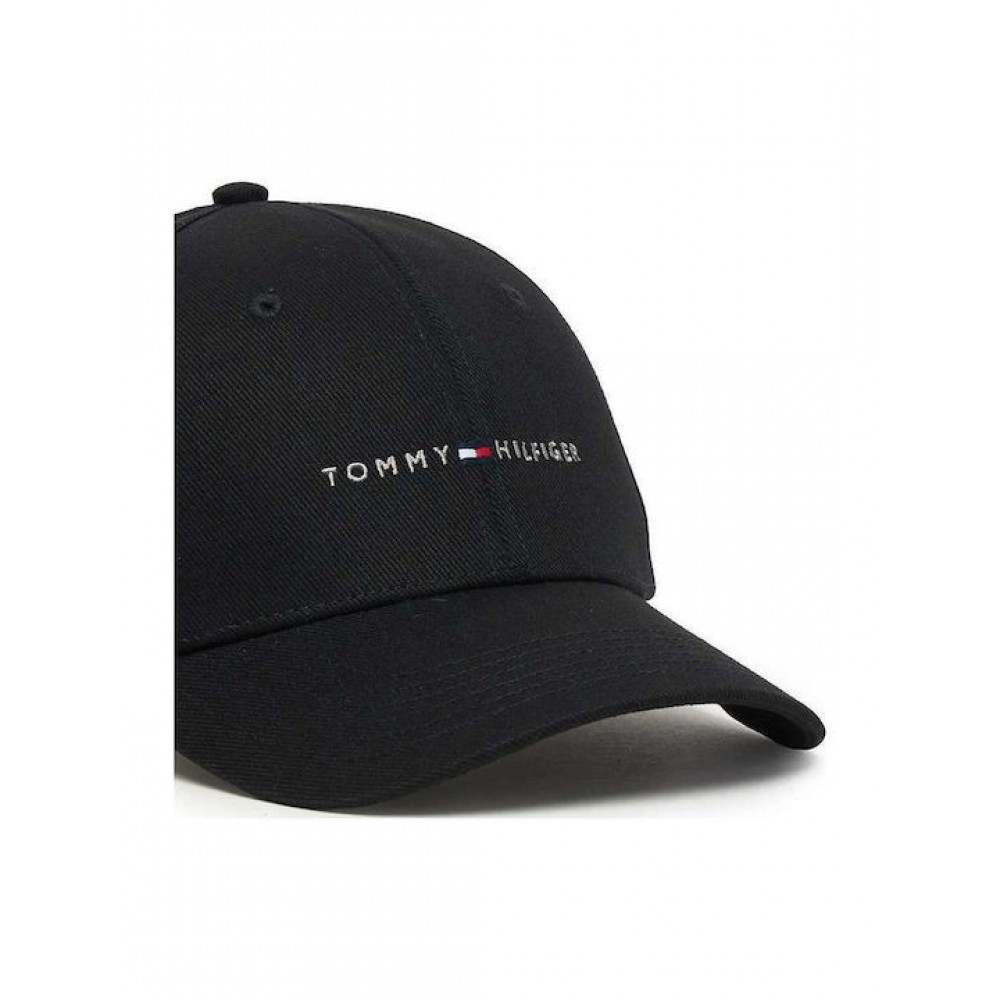 Καπέλο Tommy Hilfiger Th Foundation Hct 6 Panel Cap AM0AM14045-BDS Μαύρο