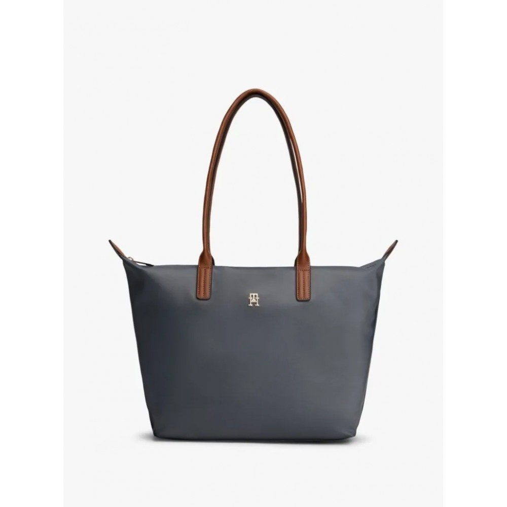 Γυναικεία Τσάντα Tommy Hilfiger Popette Tote AW0AW17711-PTU Γκρι