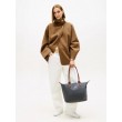 Γυναικεία Τσάντα Tommy Hilfiger Popette Tote AW0AW17711-PTU Γκρι