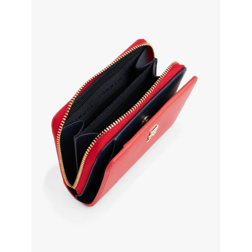 Γυναικείο Πορτοφόλι Tommy Hilfiger Th Icon Med Za Flap AW0AW17742-XLG Κόκκινο