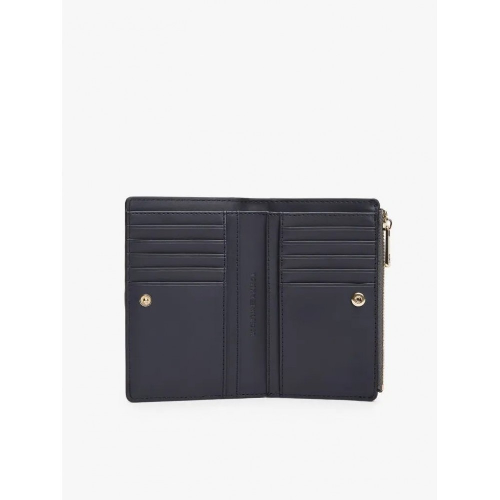 Γυναικείο Πορτοφόλι Tommy Hilfiger Th Glam Bifold Wallet AW0AW18134-PTU Γκρι