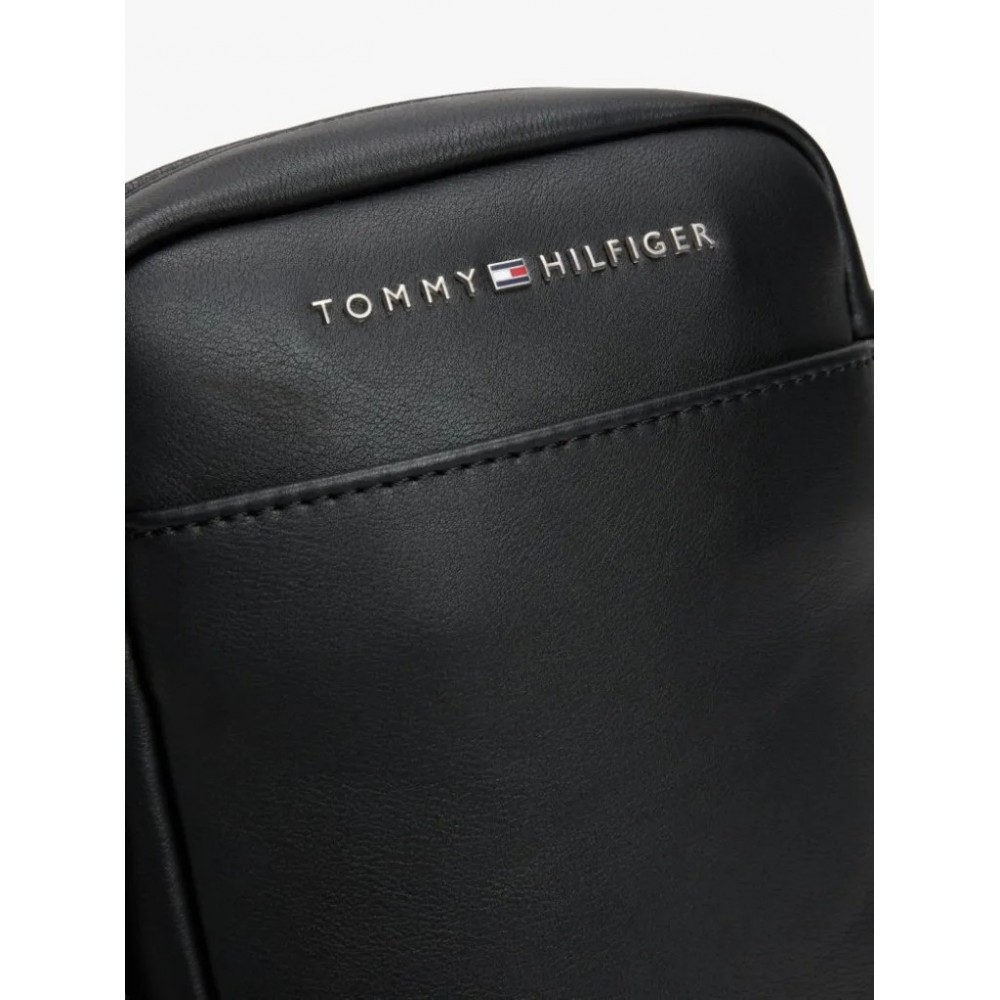 Ανδρικό Τσαντάκι Χιαστή Tommy Hilfiger Th City Mini Reporter AM0AM01941-002 Μαύρο