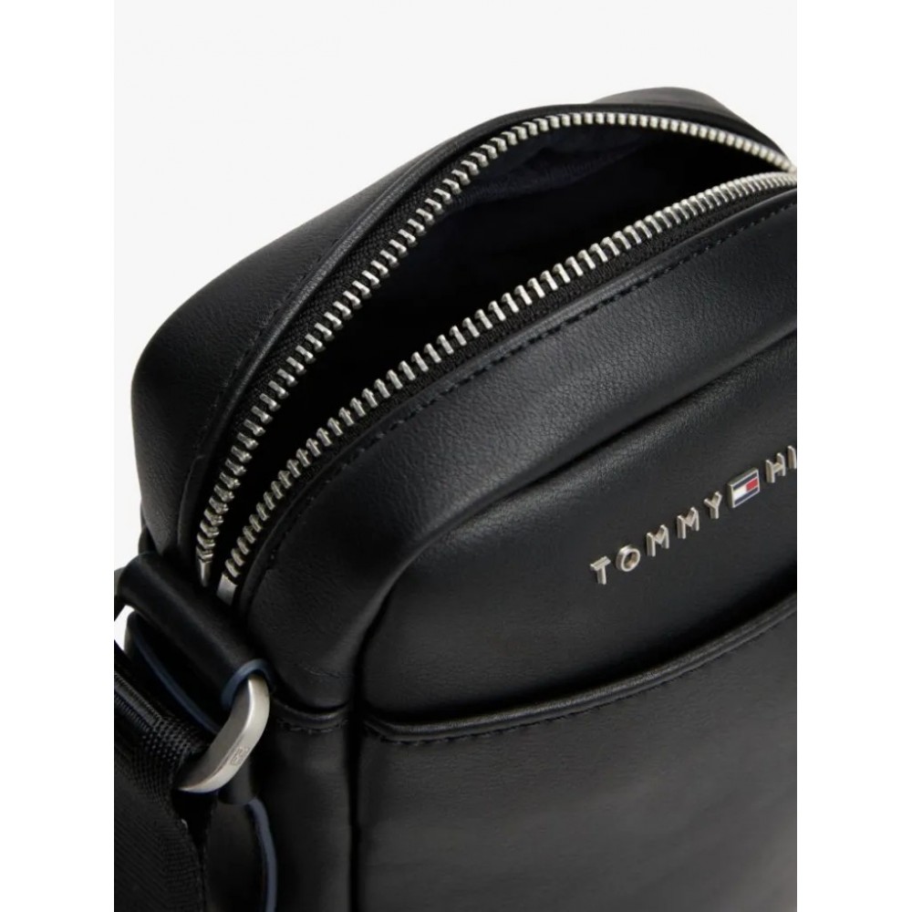 Ανδρικό Τσαντάκι Χιαστή Tommy Hilfiger Th City Mini Reporter AM0AM01941-002 Μαύρο