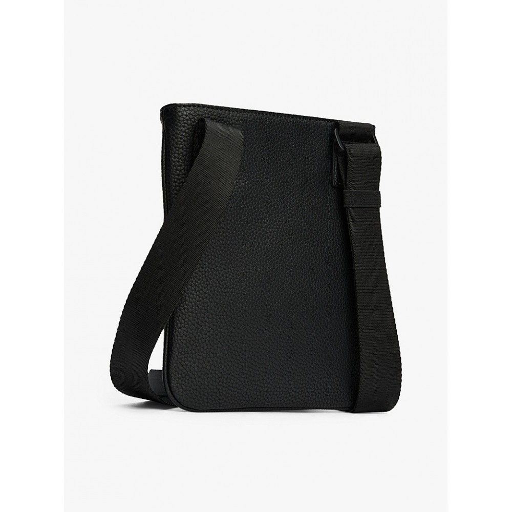 Ανδρικό Τσαντάκι Χιαστή Tommy Hilfiger Essential Pu Mini Crossover AM0AM09505-BDS Μαύρο