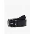 Ανδρική Ζώνη Tommy Hilfiger New Denton Belt 4.0 E367863162-090 Μαύρη