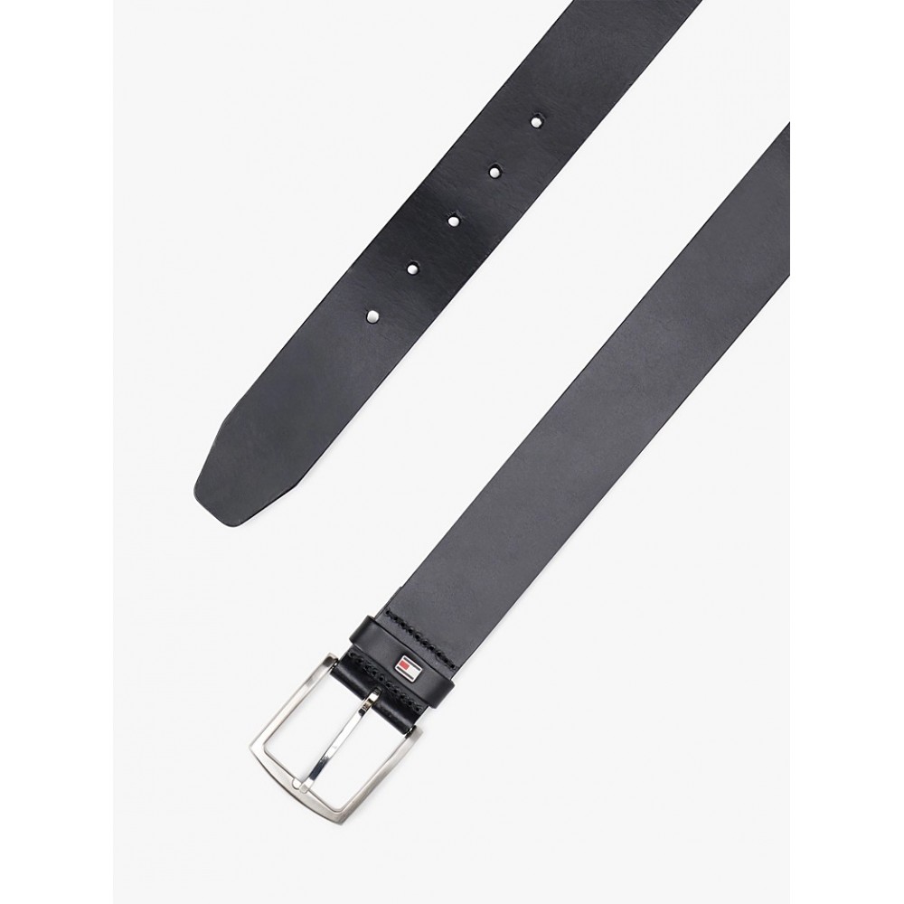 Ανδρική Ζώνη Tommy Hilfiger New Denton Belt 4.0 E367863162-090 Μαύρη