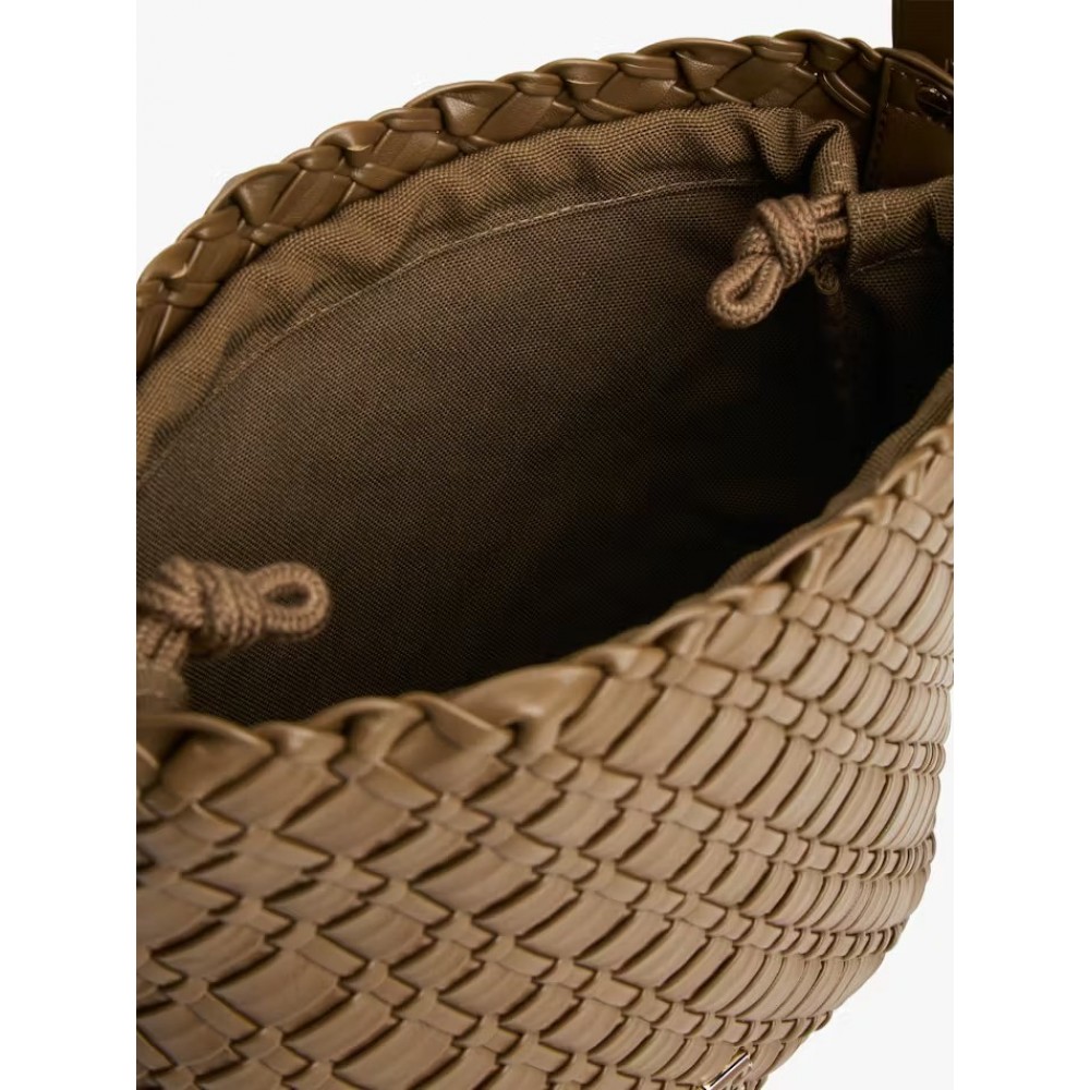 Γυναικεία Τσάντα Tommy Hilfiger Th Braided Shoulder Bag AW0AW18160-R07 Καμηλό