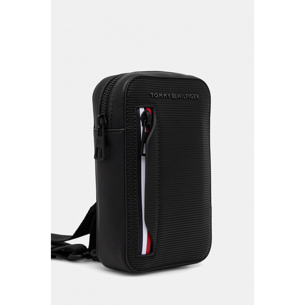 Ανδρικό Τσαντάκι Tommy Hilfiger Th Corp Phone Crossover AM0AM14021-BDS Μαύρo
