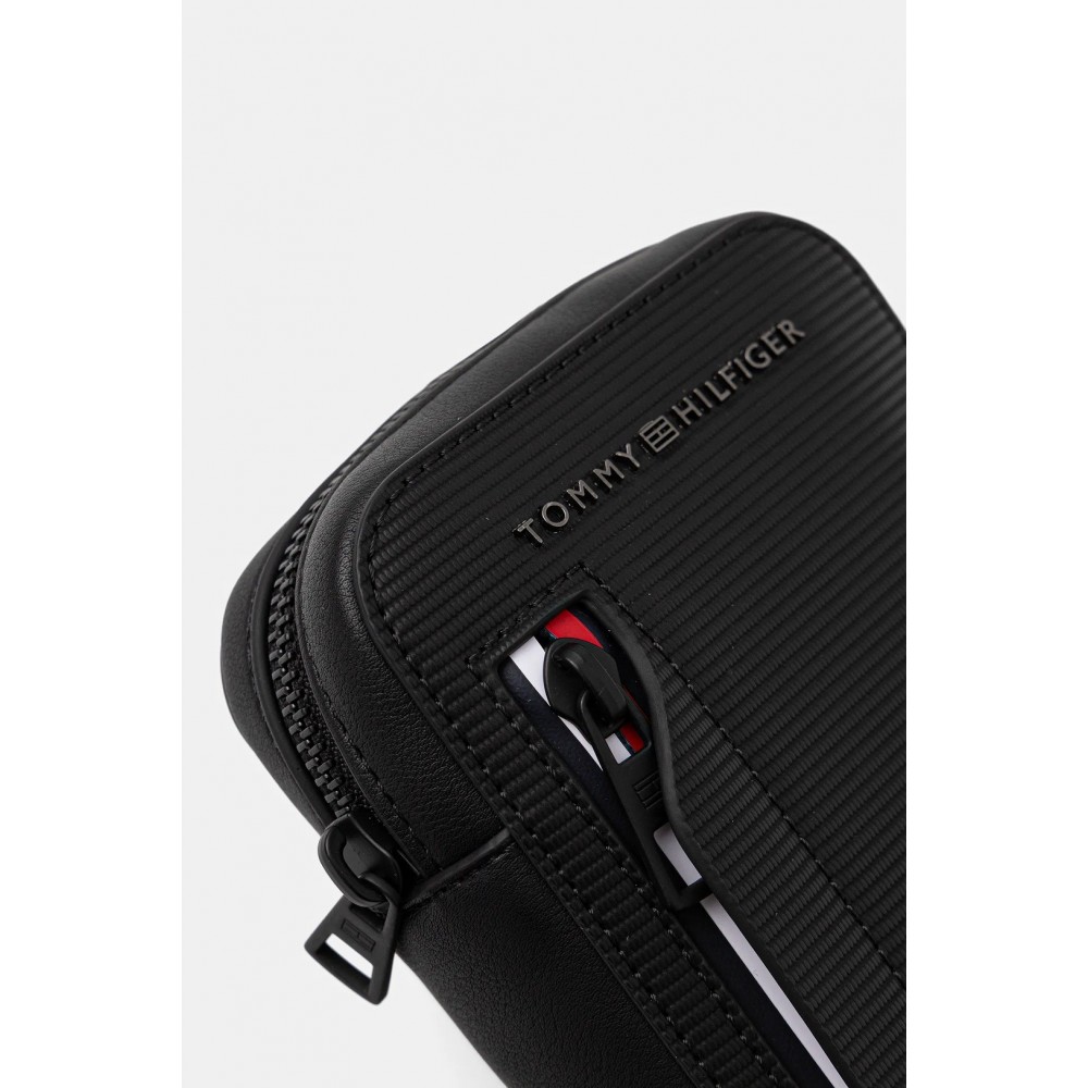 Ανδρικό Τσαντάκι Tommy Hilfiger Th Corp Phone Crossover AM0AM14021-BDS Μαύρo