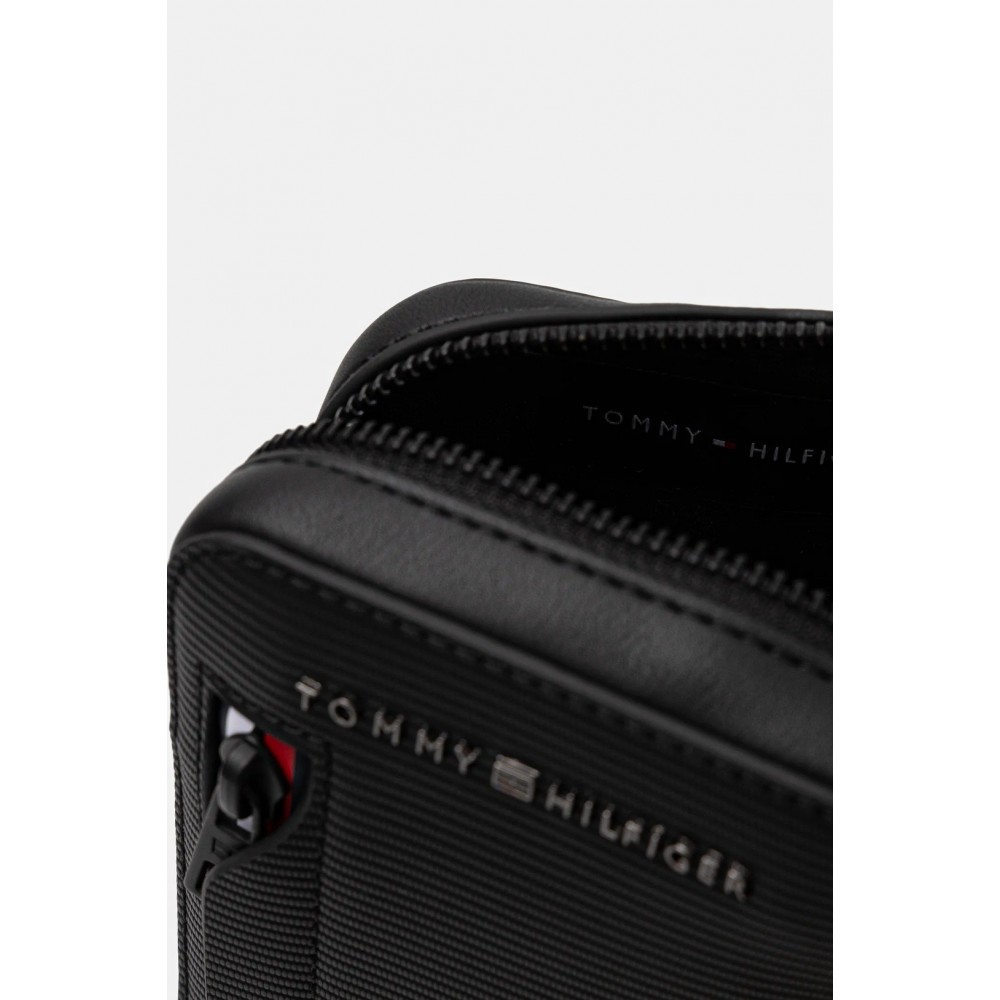 Ανδρικό Τσαντάκι Tommy Hilfiger Th Corp Phone Crossover AM0AM14021-BDS Μαύρo