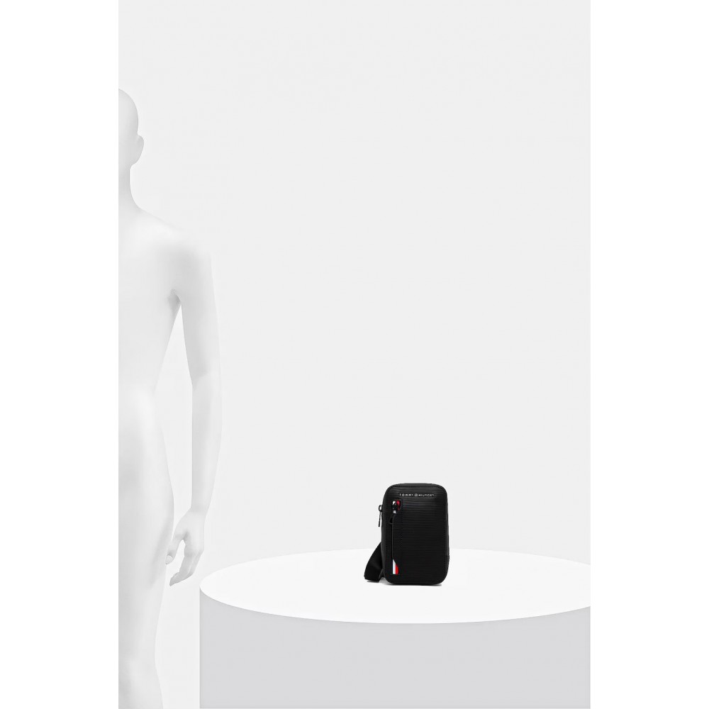 Ανδρικό Τσαντάκι Tommy Hilfiger Th Corp Phone Crossover AM0AM14021-BDS Μαύρo