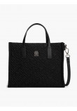 Γυναικεία Τσάντα Tommy Hilfiger Th City Mini Tote Mono Nylon AW0AW18162-BDS Μαύρη