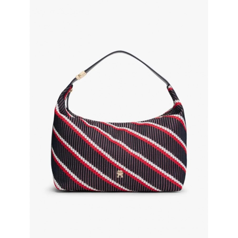 Γυναικεία Τσάντα Tommy Hilfiger Th Go Hobo Mix AW0AW18166-0GY Μπλε