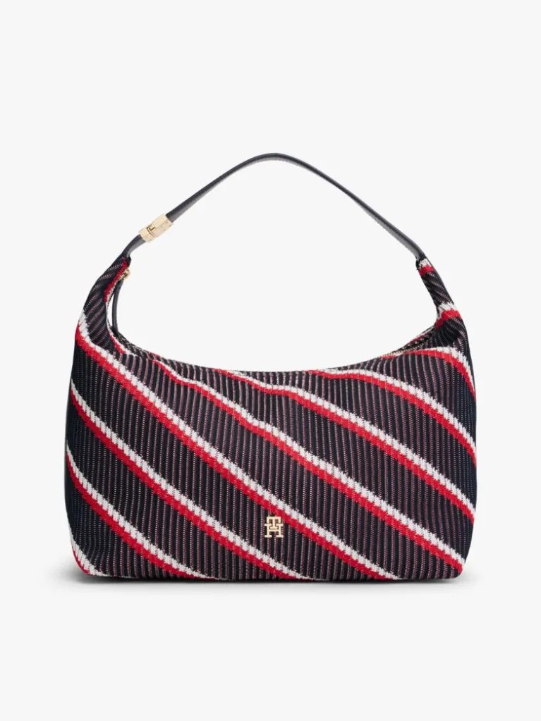 Γυναικεία Τσάντα Tommy Hilfiger Th Go Hobo Mix AW0AW18166-0GY Μπλε