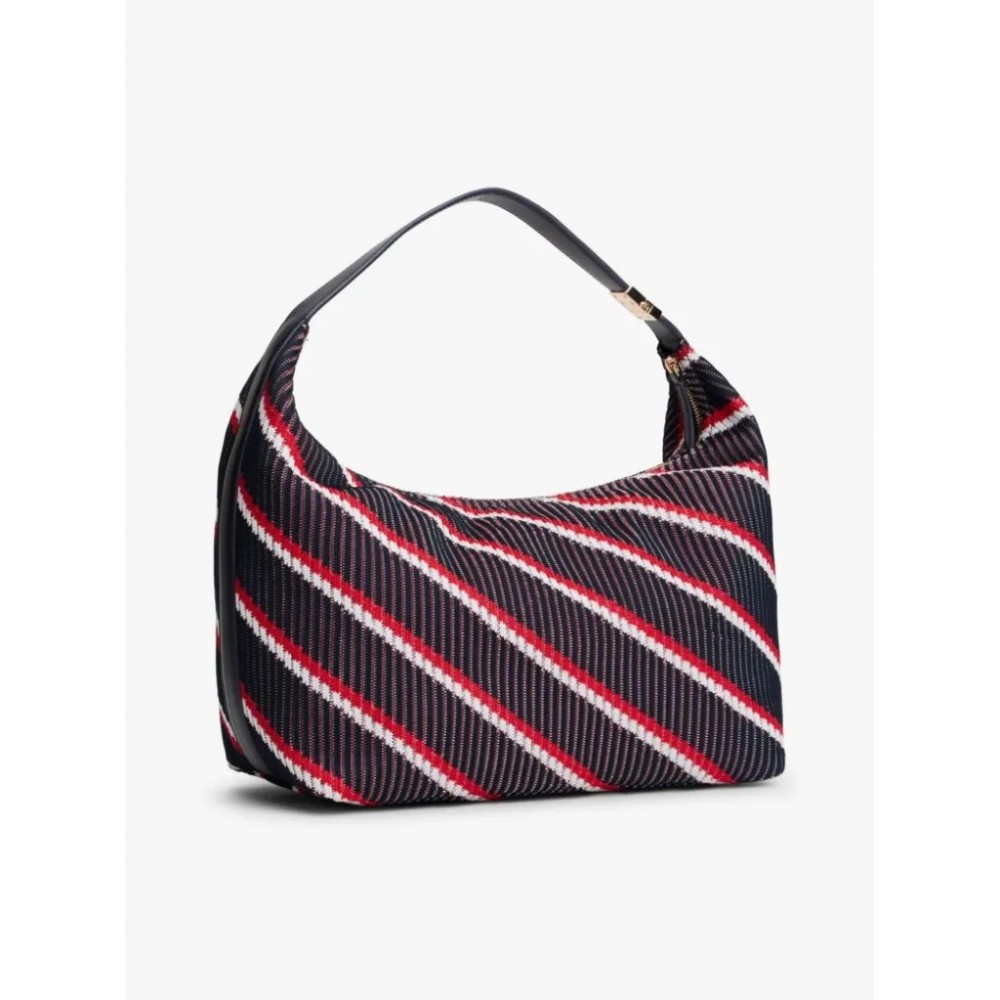 Γυναικεία Τσάντα Tommy Hilfiger Th Go Hobo Mix AW0AW18166-0GY Μπλε