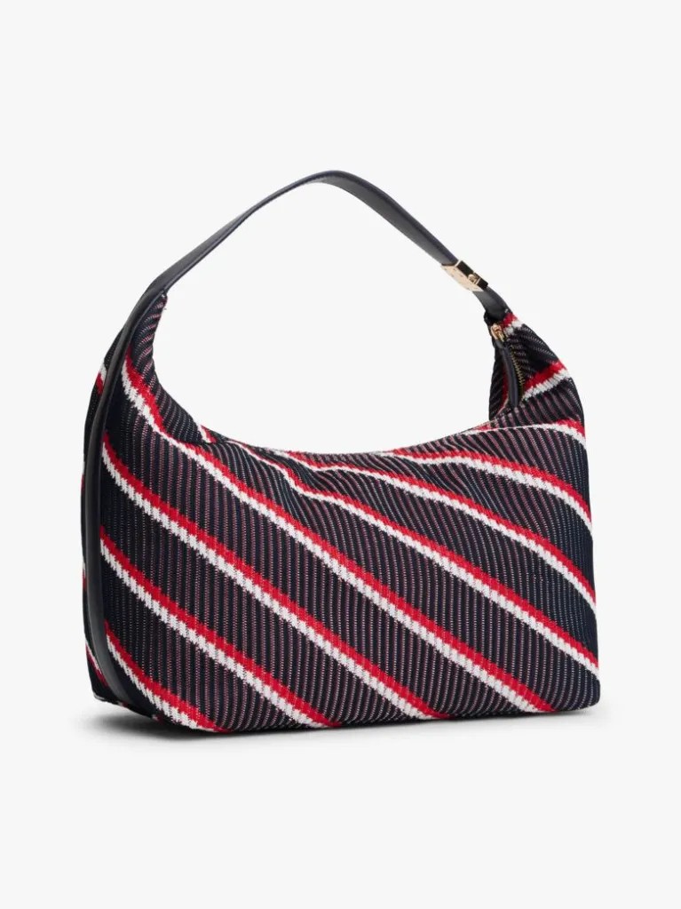 Γυναικεία Τσάντα Tommy Hilfiger Th Go Hobo Mix AW0AW18166-0GY Μπλε