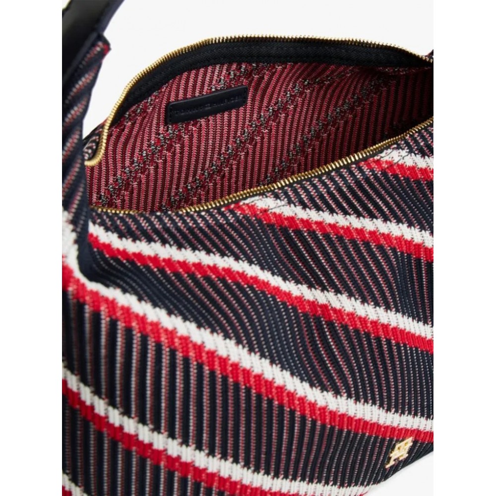 Γυναικεία Τσάντα Tommy Hilfiger Th Go Hobo Mix AW0AW18166-0GY Μπλε