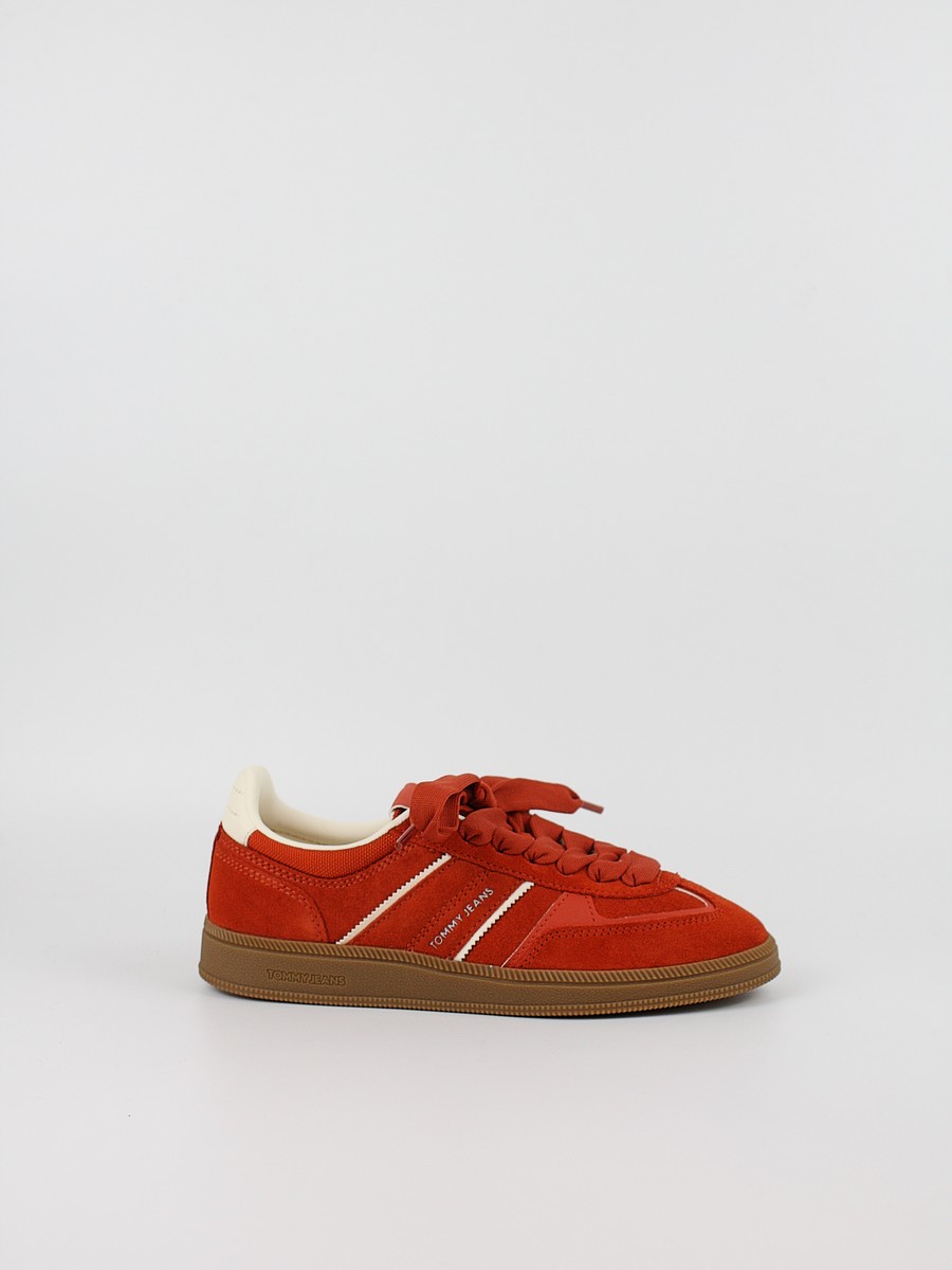 Γυναικεία Sneaker Tommy Hilfiger The Greenwich Edge Suede EN0EN02924-SN4 Κοραλί
