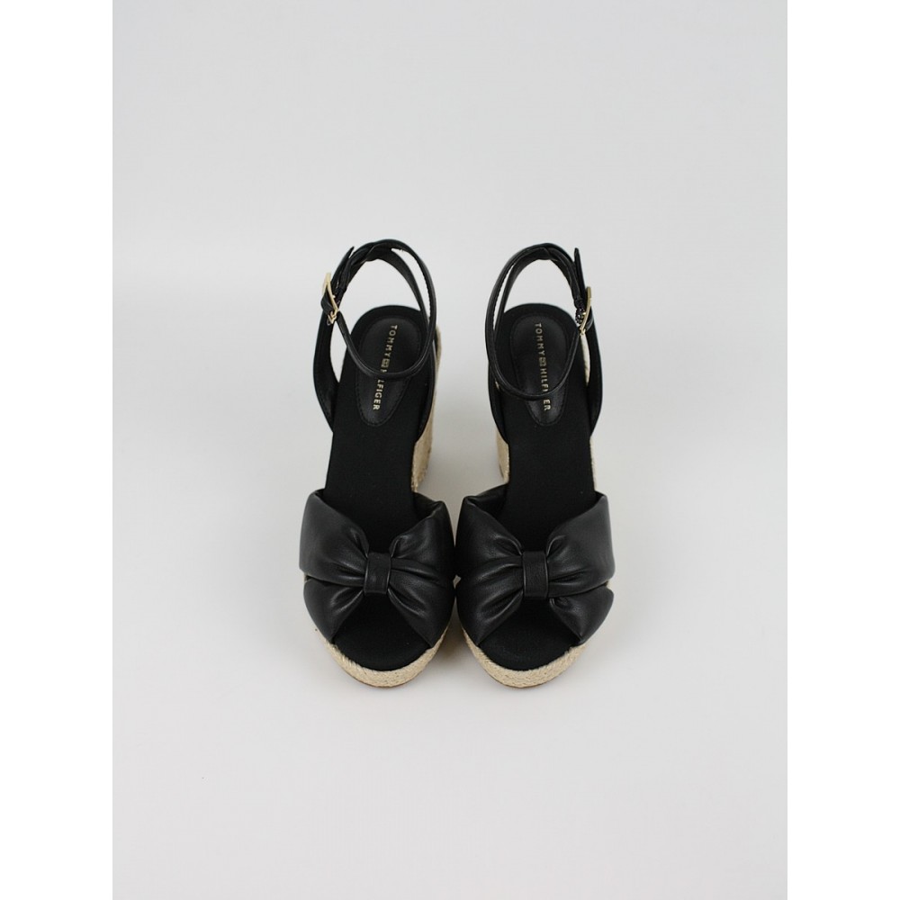 Γυναικεία Πλατφόρμα Tommy Hilfiger Th Bow High Cork Wedg FW0FW09011-BDS Μαύρη