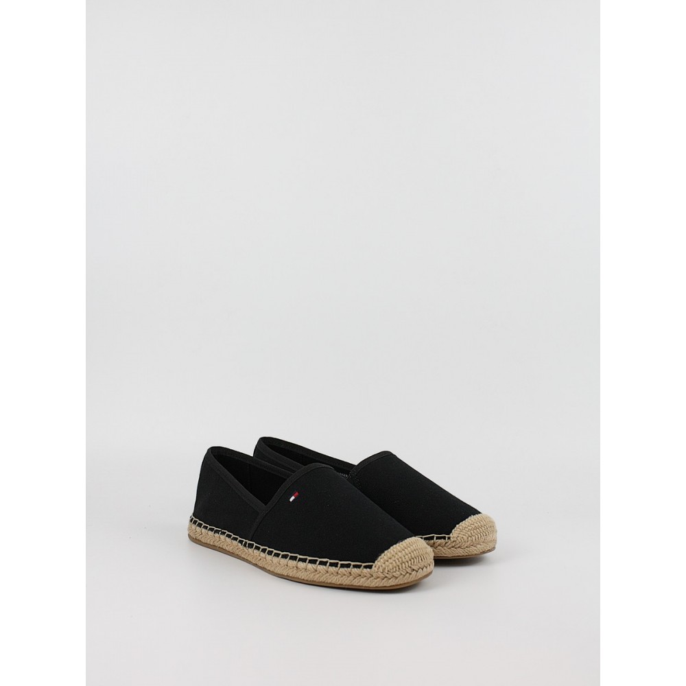 Γυναικεία Εσπανδρίγια Tommy Hilfiger Flag Canvas Espadrille FW0FW08541-BDS Μαύρο