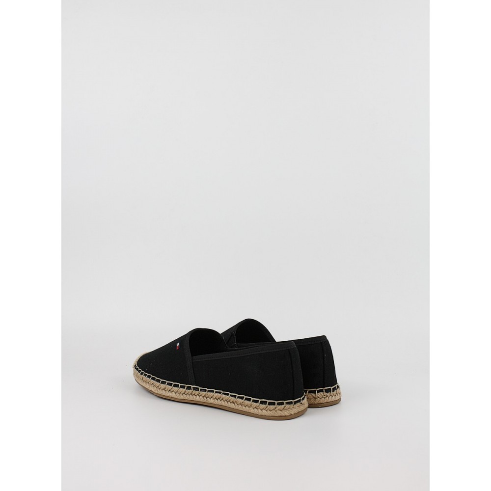 Γυναικεία Εσπανδρίγια Tommy Hilfiger Flag Canvas Espadrille FW0FW08541-BDS Μαύρο