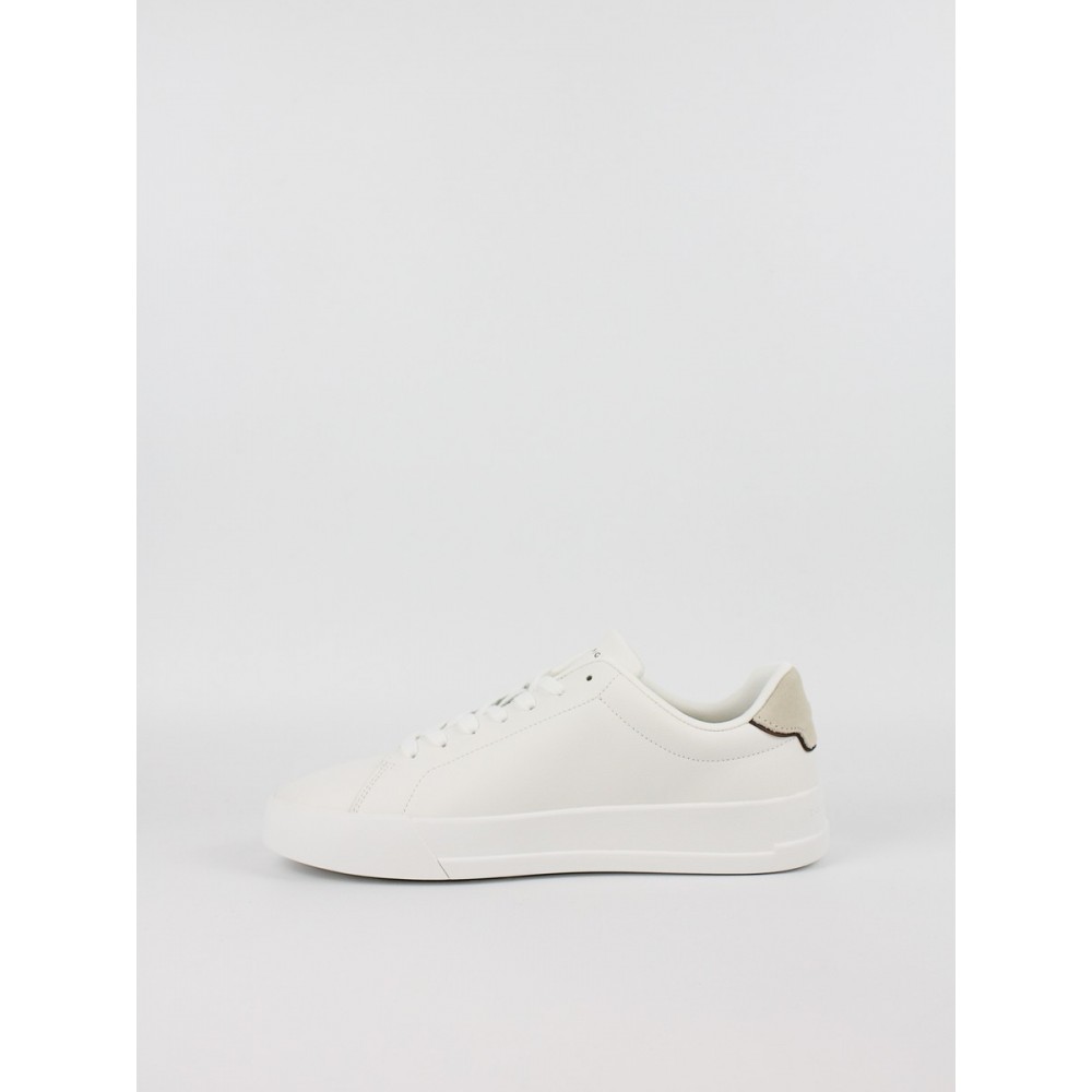 Ανδρικά Sneaker Tommy Hilfiger Th Court Leather Detail Ess FM0FM05367-0LE Ασπρο